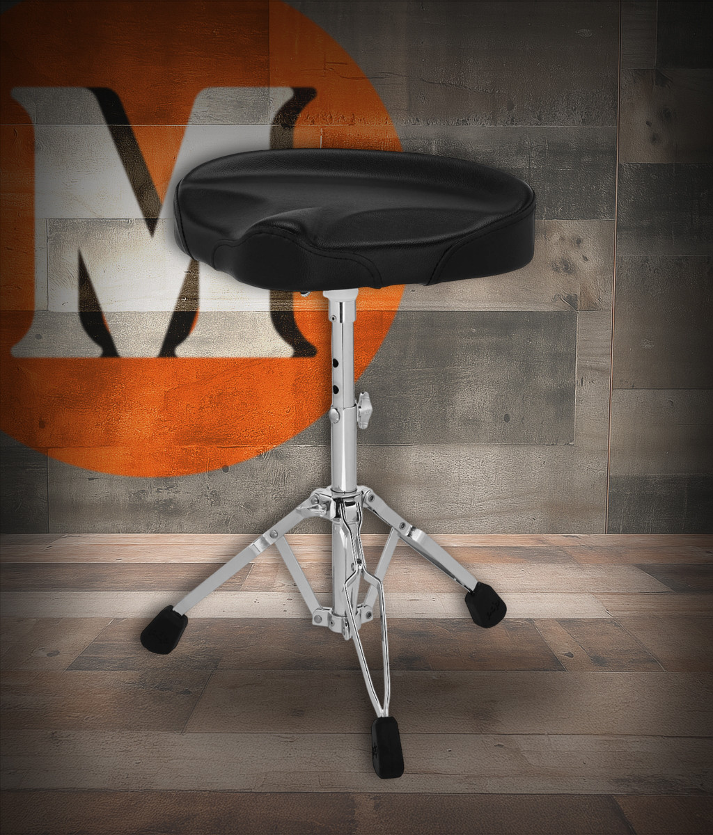 PDP 700 Series Tractor Seat Lightweight Drum Throne (PDDT710T) - adjustable lightweight drum seat with ergonomic tractor-style cushion - Musician Madness