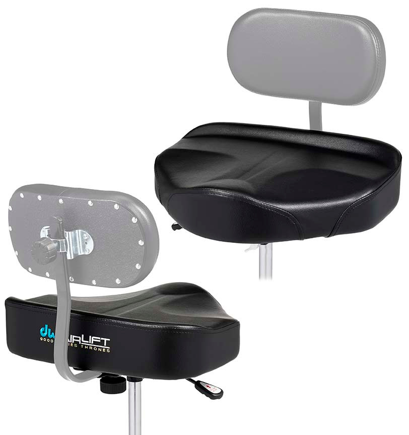 DW 9000 Series Airlift Tractor Top Drum Throne (DWCP9120AL) – hydraulic adjustable ergonomic tractor seat with double-braced base for premium comfort – Musician Madness