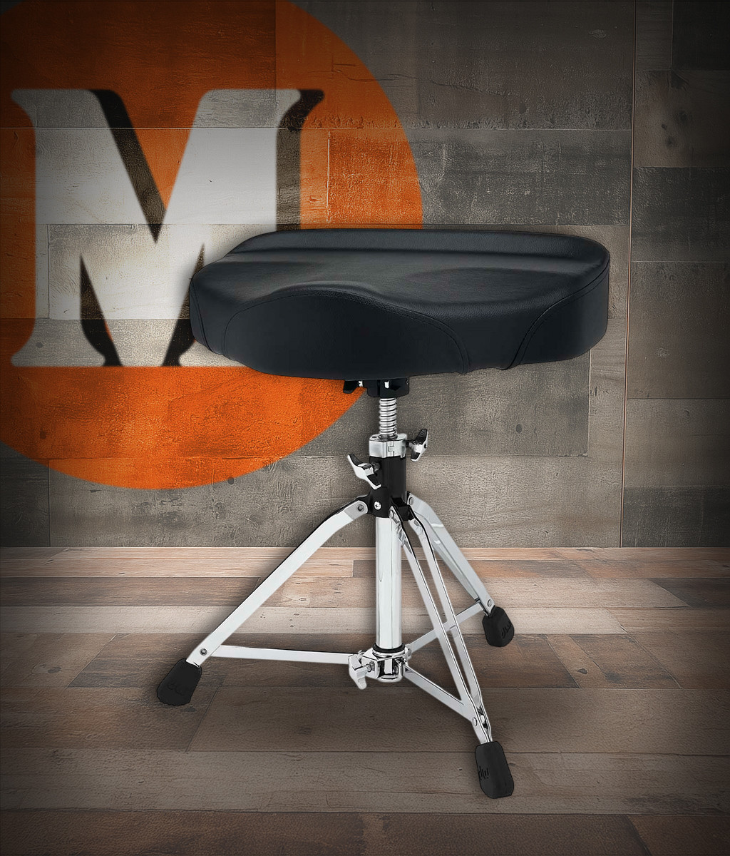 DW 9000 Series Tractor Top Drum Throne (DWCP9120M) â€“ ergonomic padded tractor seat with heavy-duty double-braced base for professional stability and comfort â€“ Musician Madness