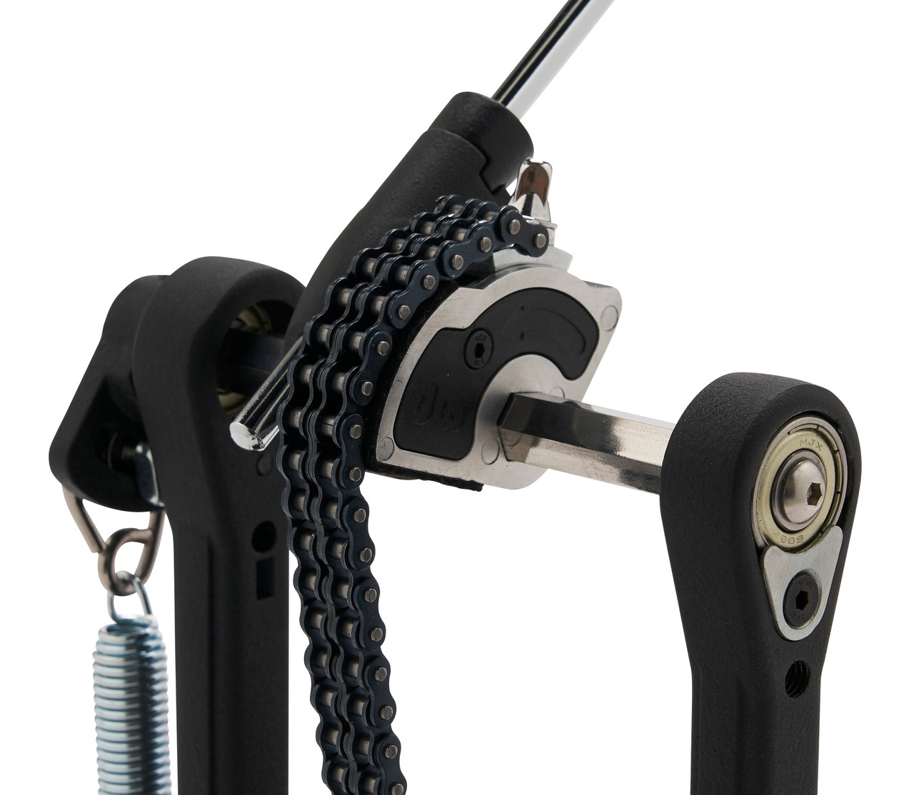 DW 3000 Series Single Bass Drum Pedal (DWCP3000A) - accelerator drive kick pedal with smooth action and durable double-chain design - Musician Madness