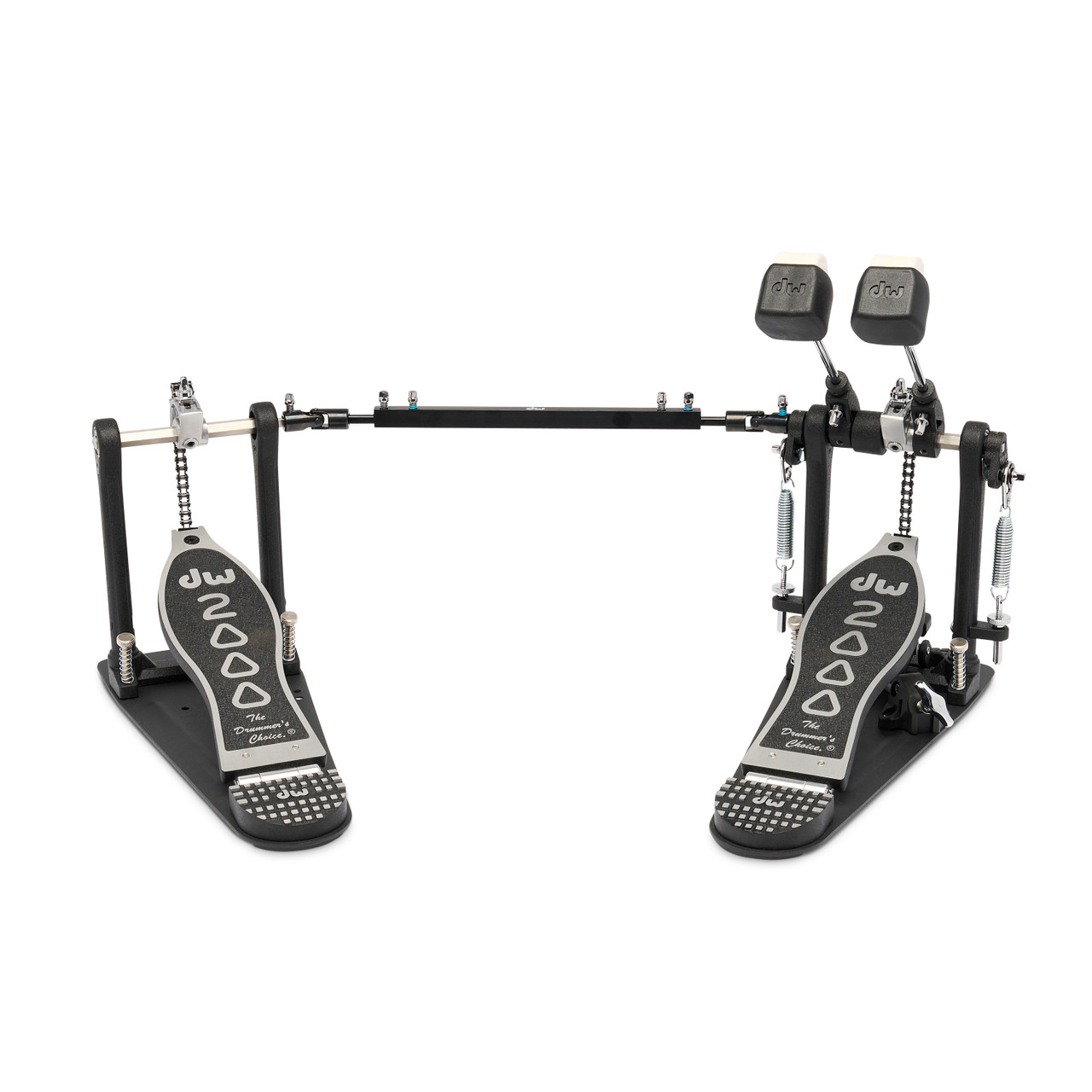 DW 2000 Series Double Bass Drum Pedal (DWCP2002A) with dual chain drive and footboards