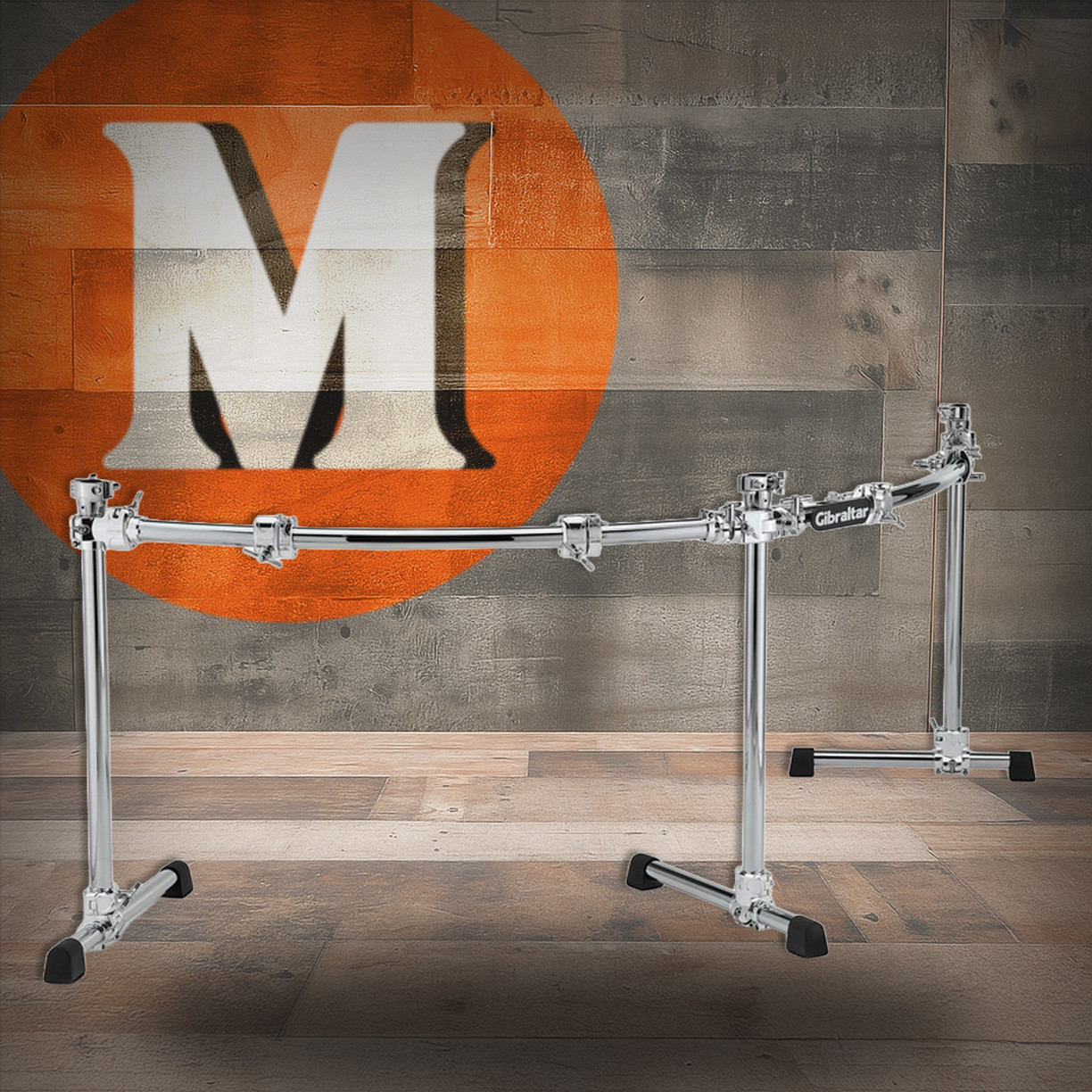 Gibraltar - Curved Double Bass Drum Rack (GDR200C-CHR)