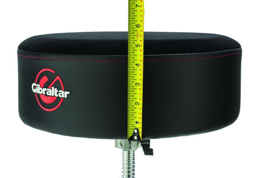 Gibraltar 9000 Series 13" Super Soft Cordura Round Drum Throne (9608SFT) adjustable drummer seat