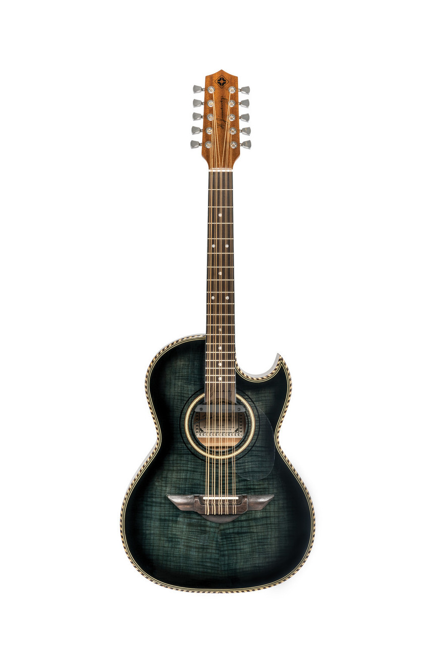 H. Jimenez Bajo Quinto Cutaway Electric (LBQ1EBF) black finish acoustic-electric bajo quinto guitar