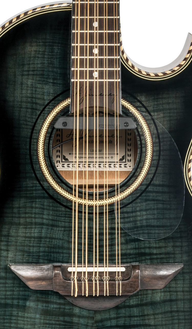 H. Jimenez Bajo Quinto Cutaway Electric (LBQ1EBF) black finish acoustic-electric bajo quinto guitar