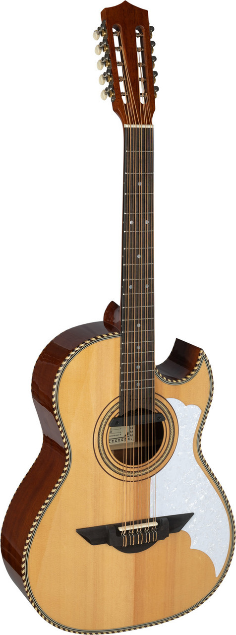 H. Jimenez Bajo Quinto Cutaway Electric (LBQ2E) natural finish acoustic-electric bajo quinto guitar