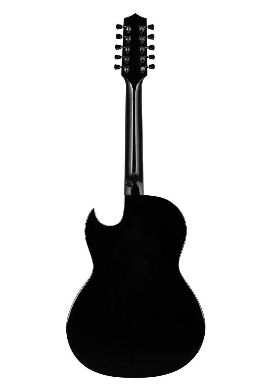 H. Jimenez Glossy Red Sparkle Painted Top Bajo Quinto Cutaway Electric (LBQ1GXE-AN) with hardwood case acoustic-electric bajo quinto guitar