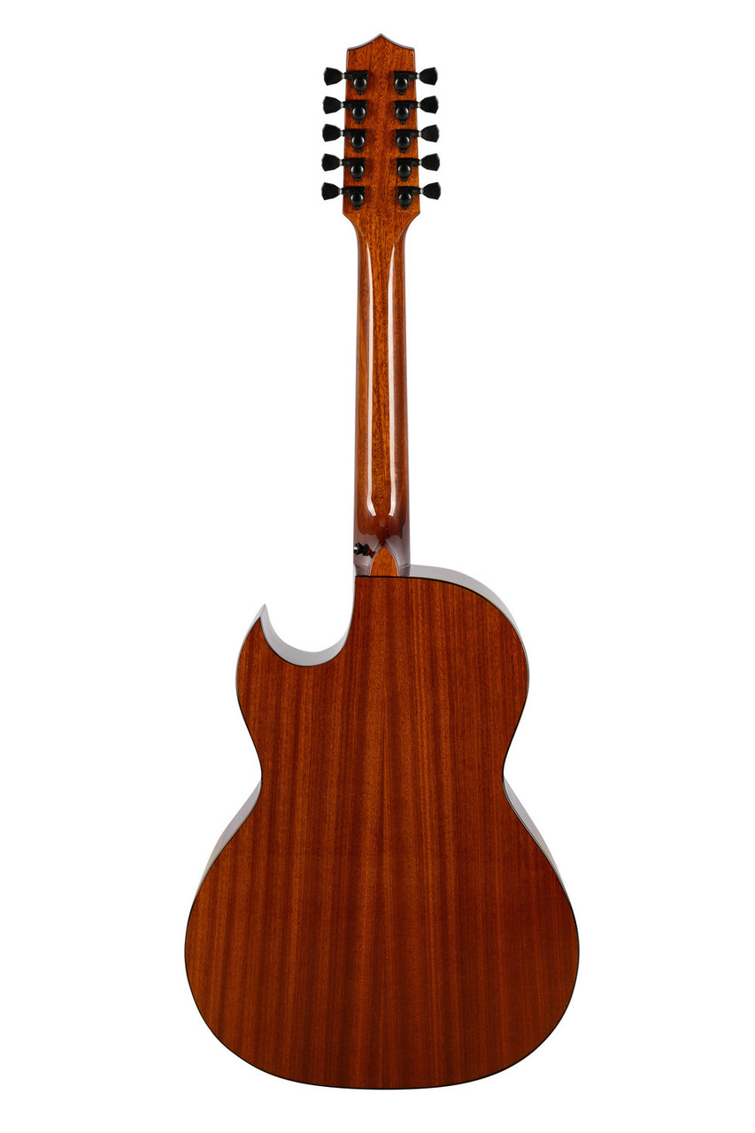 H. Jimenez Glossy Turquoise sparkle painted top Bajo Quinto Cutaway Electric w/ Hard wood case (LBQ1GXE-CN) | Musician Madness