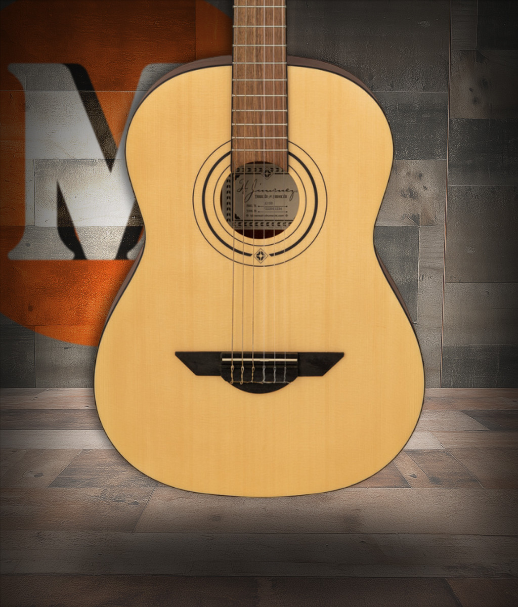 H. Jimenez Full Size Nylon String Guitar (LG100) natural finish classical acoustic guitar