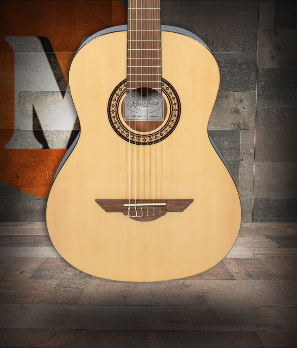 H. Jimenez Full Size Nylon String Guitar (LGR100N) natural finish classical acoustic guitar