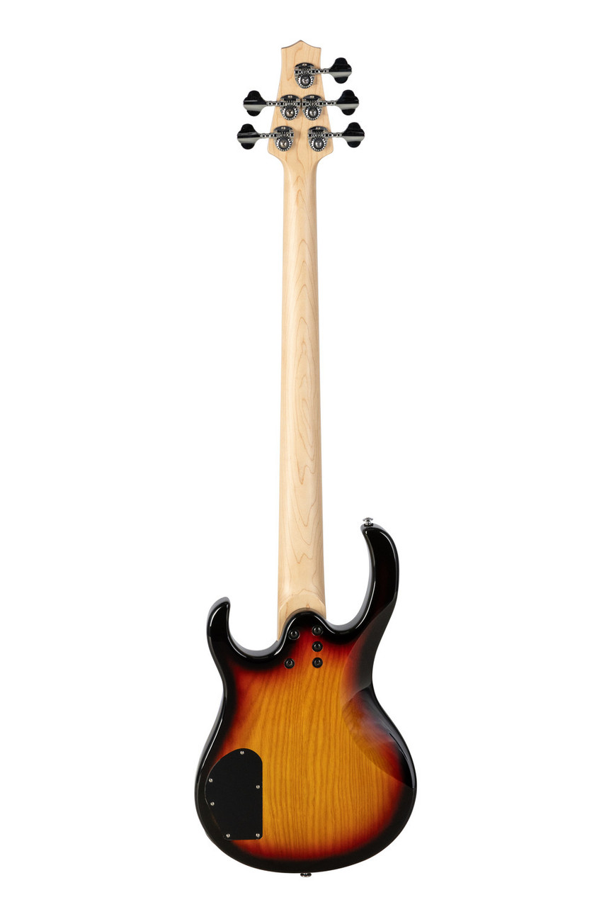 H. Jimenez 5 string glossy Vintage Burst bass guitar with deluxe padded gig bag (LBS5-VB) | Musician Madness