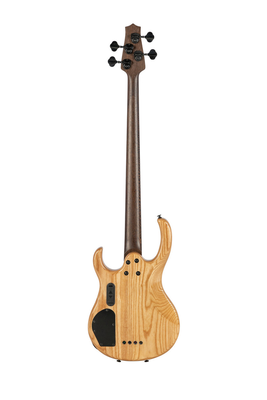 H. Jimenez 4-String Glossy Natural Walnut Top Bass Guitar (LBS4-WT) with deluxe padded gig bag