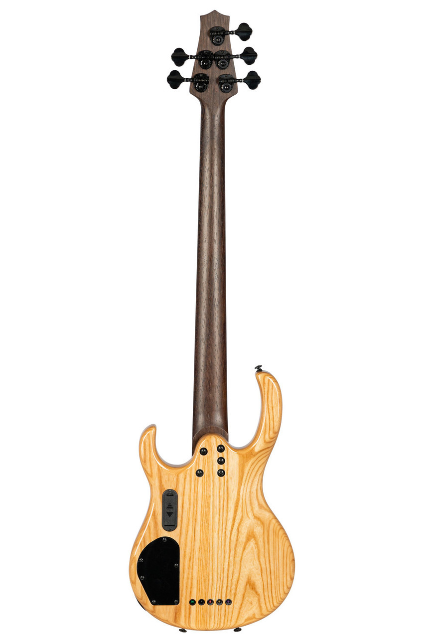 H. Jimenez 5-String Glossy Natural Walnut Top Bass Guitar (LBS5-WT) with deluxe padded gig bag