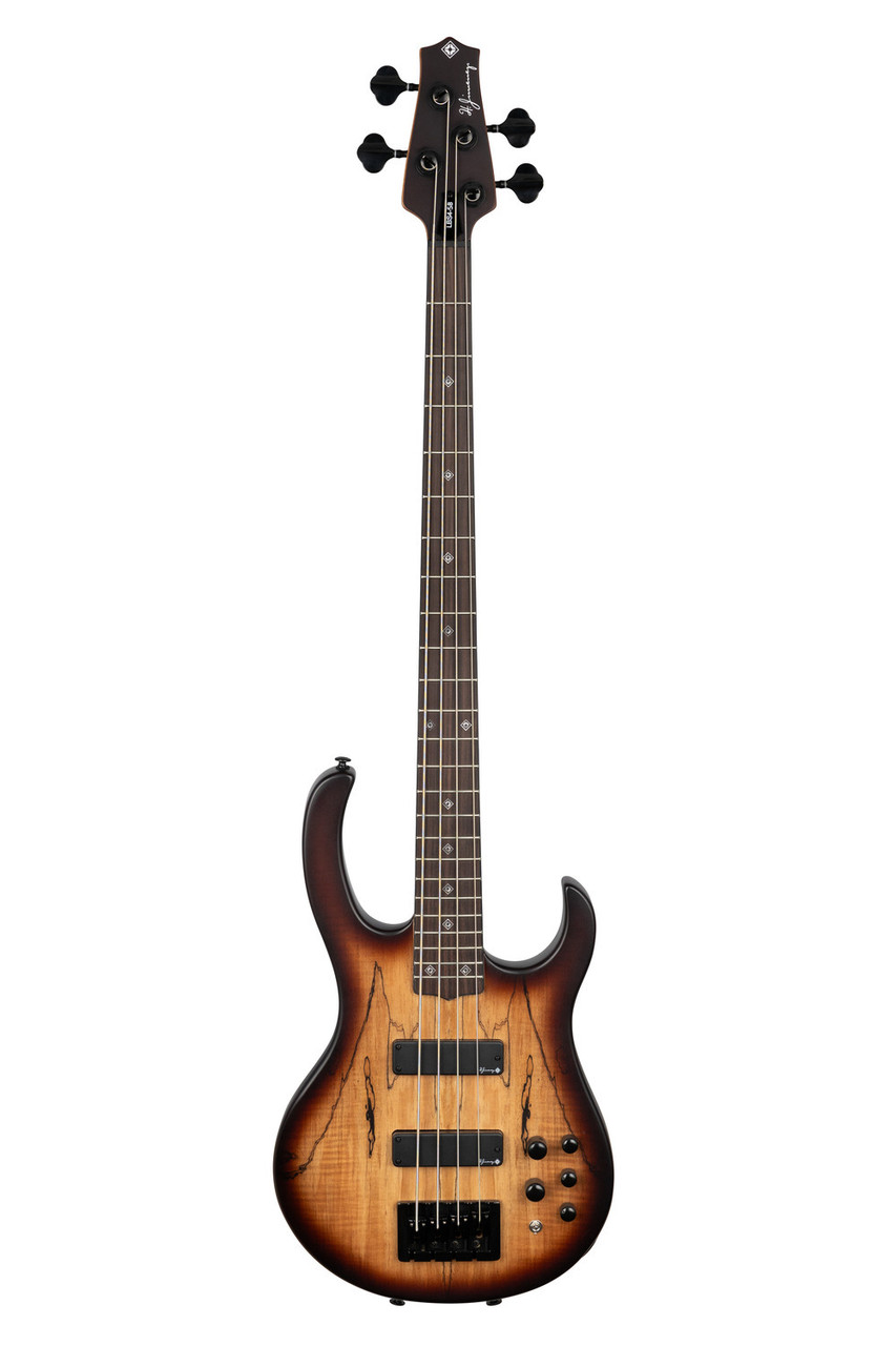 H. Jimenez 4-String Bass Guitar - Satin Spalt Burst w/ Deluxe Padded Gig Bag (LBS4-SB) | Musician Madness