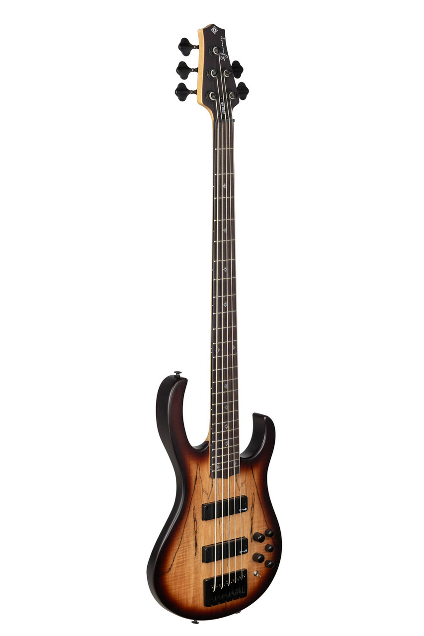 H. Jimenez 5-String Satin Spalt Burst Bass Guitar (LBS5-SB) with deluxe padded gig bag
