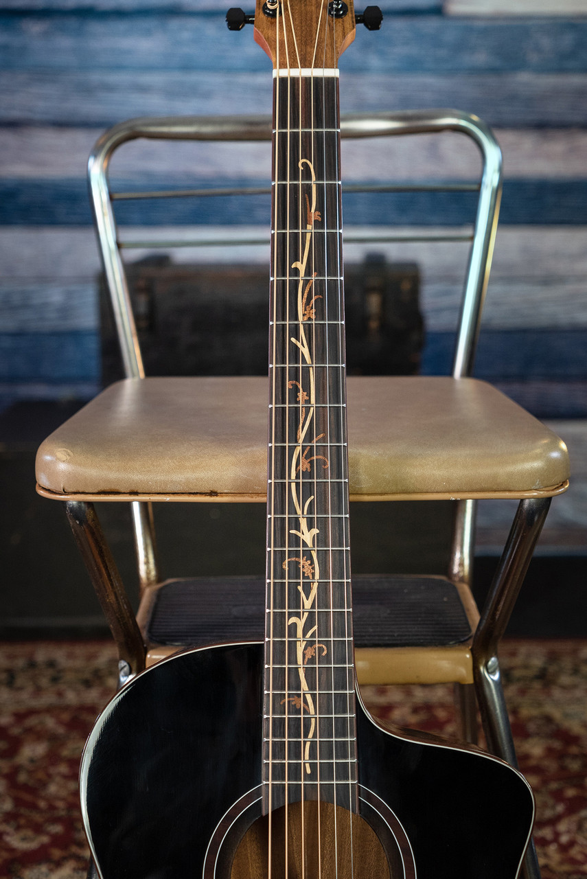 Washburn VITE S9V Bella Tono Studio Cutaway Acoustic Electric Guitar - Gloss Charcoal Burst (BTS9VCECH-D-U) | Musician Madness
