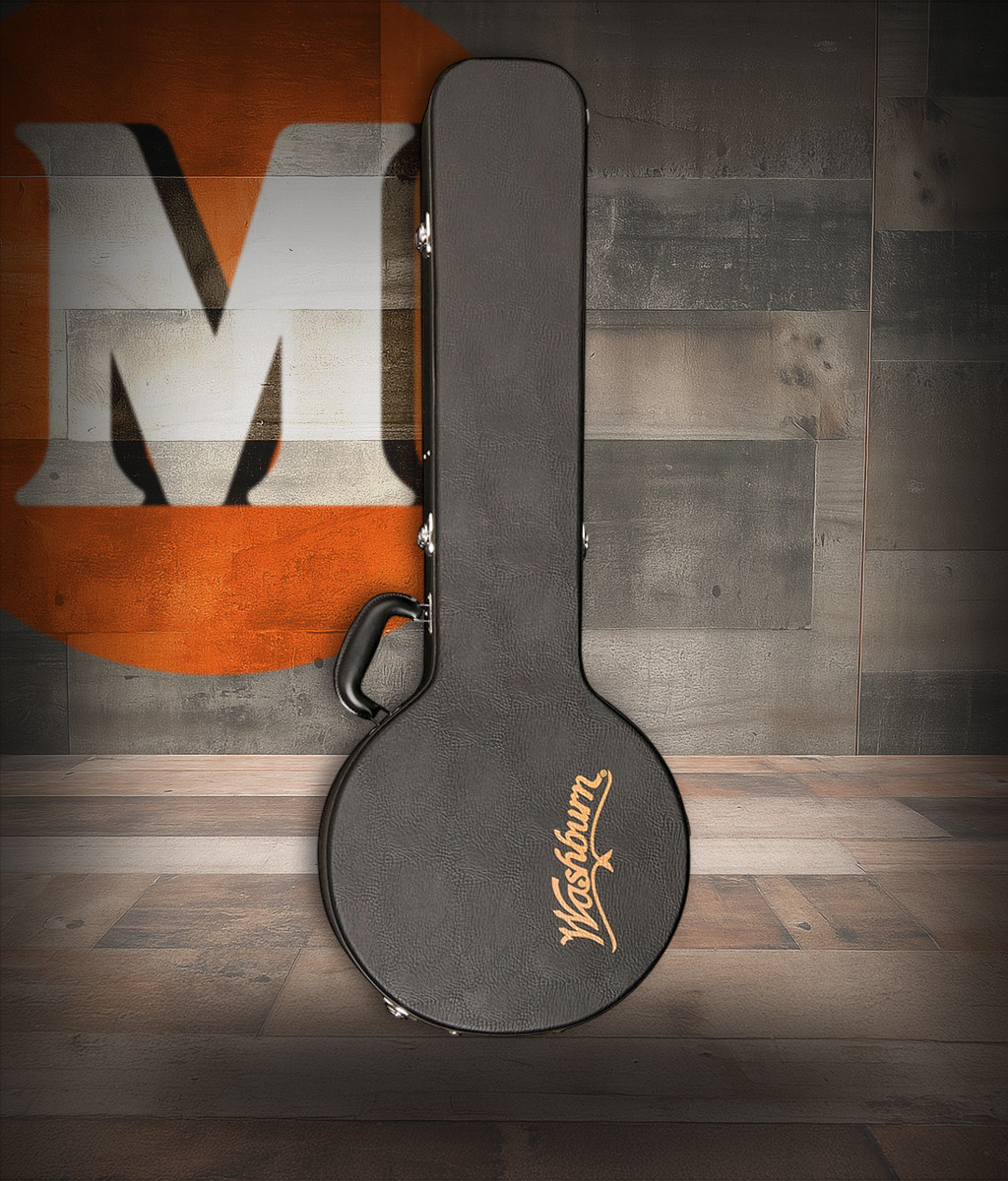 Washburn BC80 Banjo Case (BC80-U) black hardshell instrument case