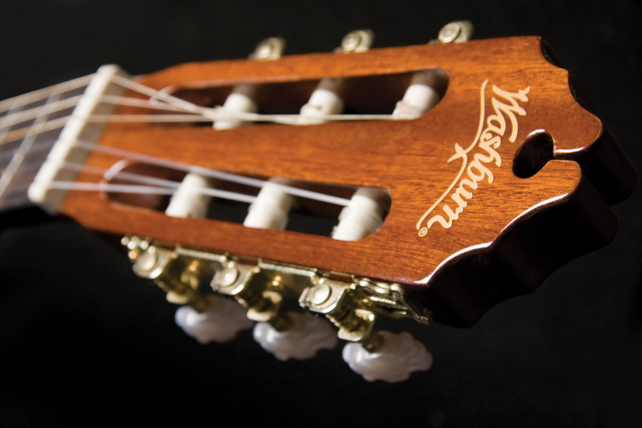 Washburn C5CE Classical Cutaway Acoustic Electric Guitar - Natural (C5CE-A-U) | Musician Madness