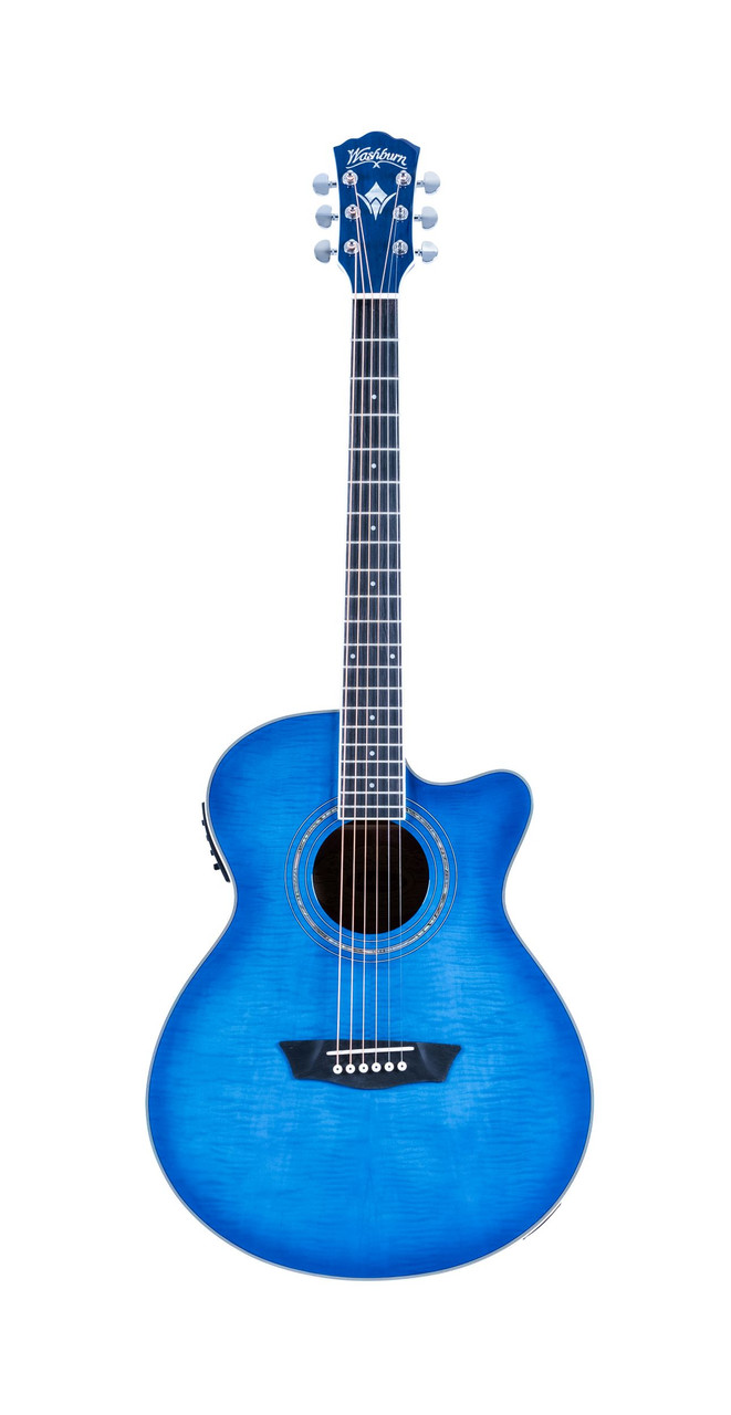 Washburn EA15 Festival Series Mini Jumbo Cutaway Acoustic-Electric
