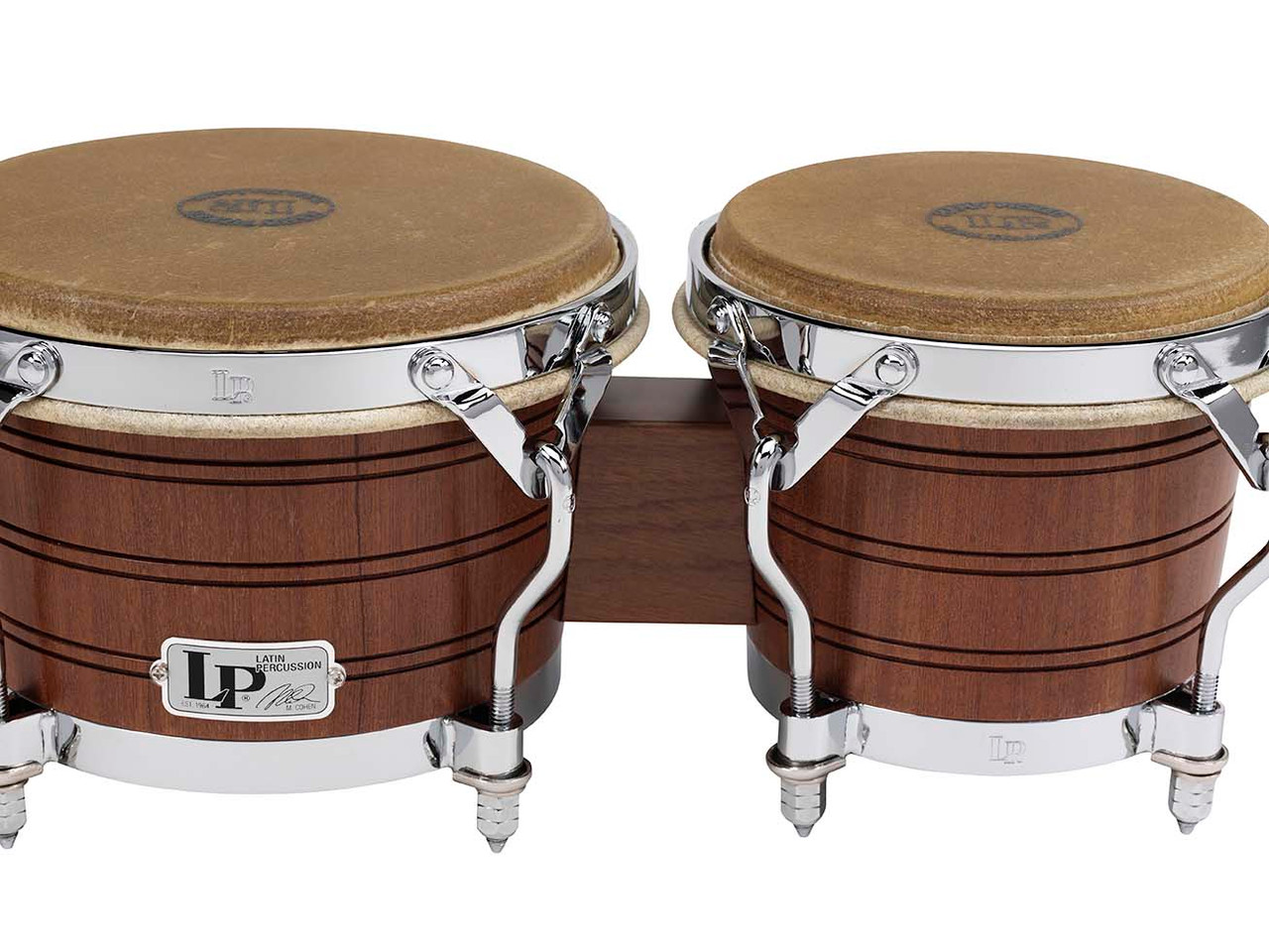 Latin Percussion LP Original Bongo Mahogany, 6 3/4-8 1/4" (LP1964)