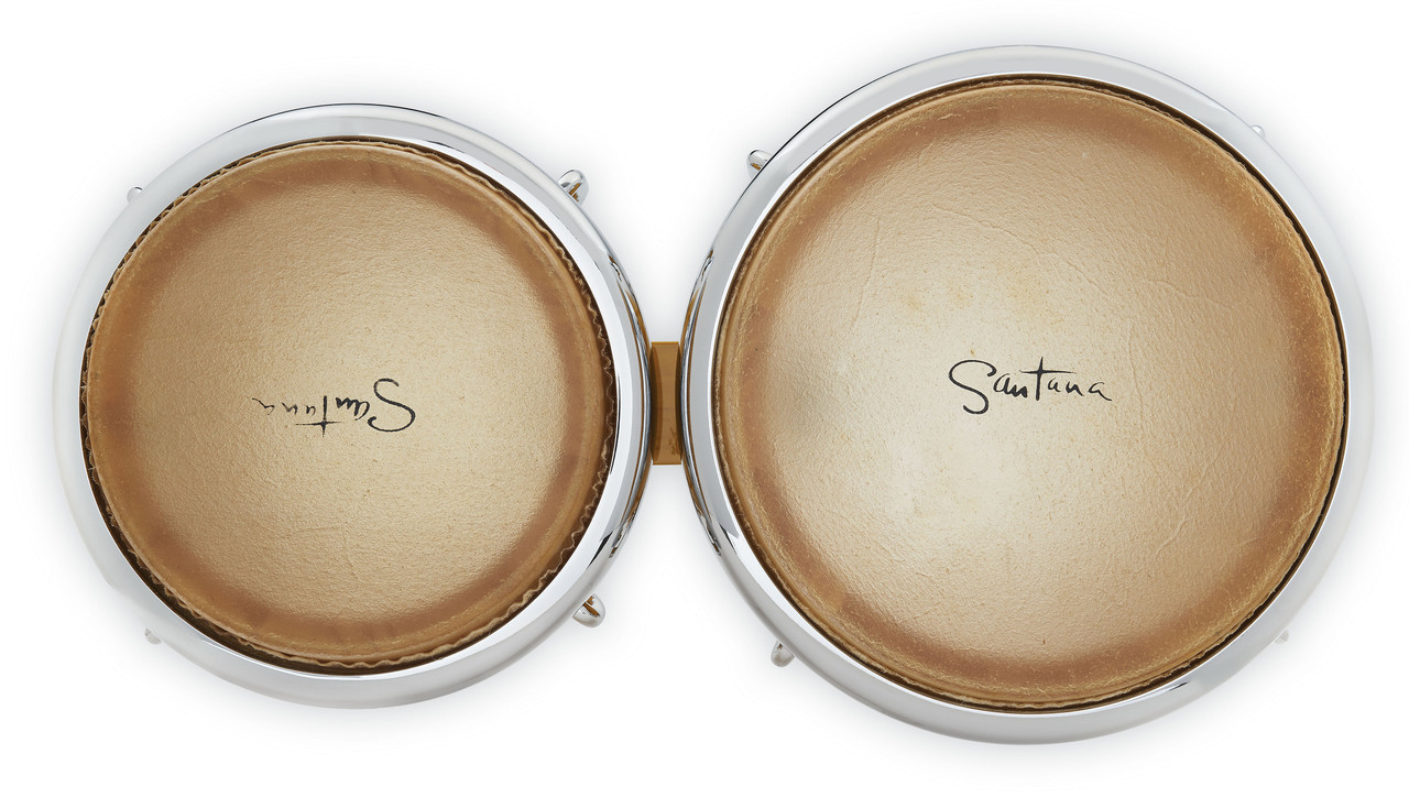 Latin Percussion LP Santana CCII 7-1/4"-8-5/8" Bongos - African Speaks Oak Finish (LP201AX-SAS) | Musician Madness
