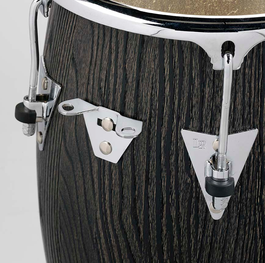 Latin Percussion LP Uptown CCII 11" Quinto – Sculpted Ash in Espresso Stain with Chrome Hardware (LP1100SA) – premium LP quinto drum available at Musician Madness.