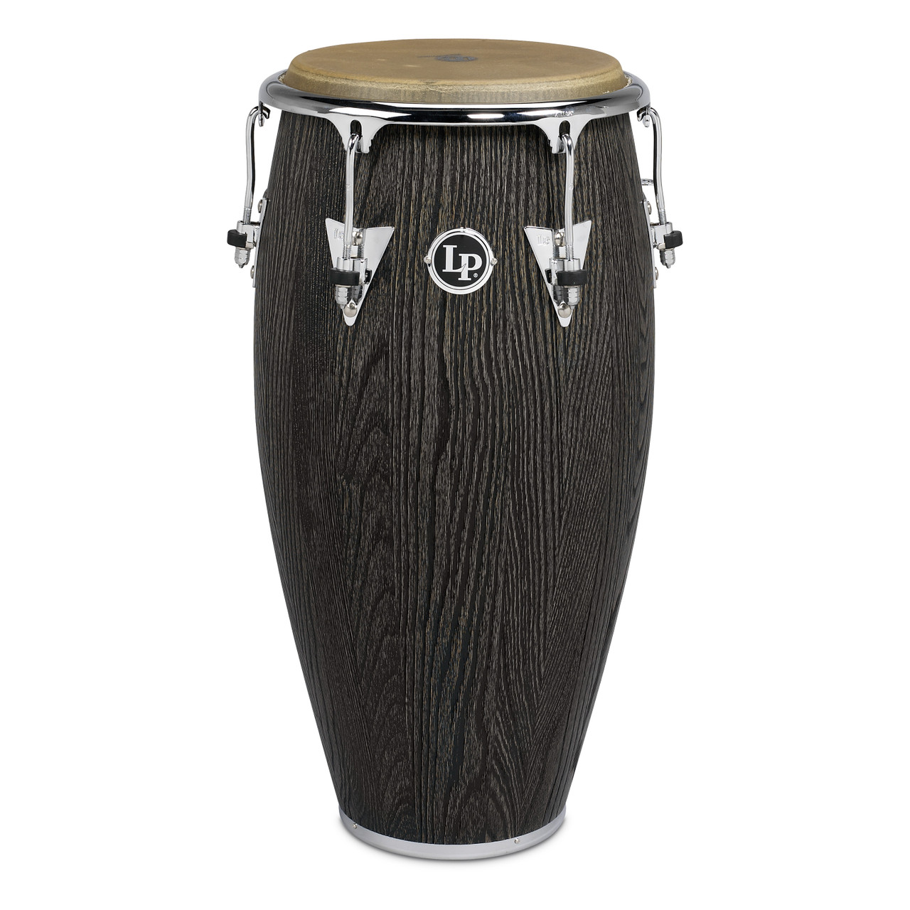 Latin Percussion LP Uptown CCII 11-3/4" Conga - Sculpted Ash Espresso Stain with Chrome Hardware (LP1175SA) | Musician Madness