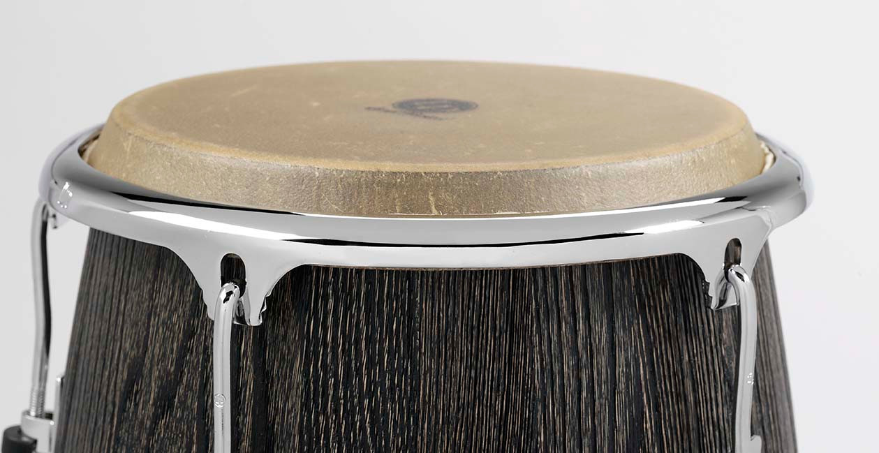 Latin Percussion LP Uptown CCII 12-1/2" Tumba - Sculpted Ash Espresso Stain with Chrome Hardware (LP1250SA) | Musician Madness