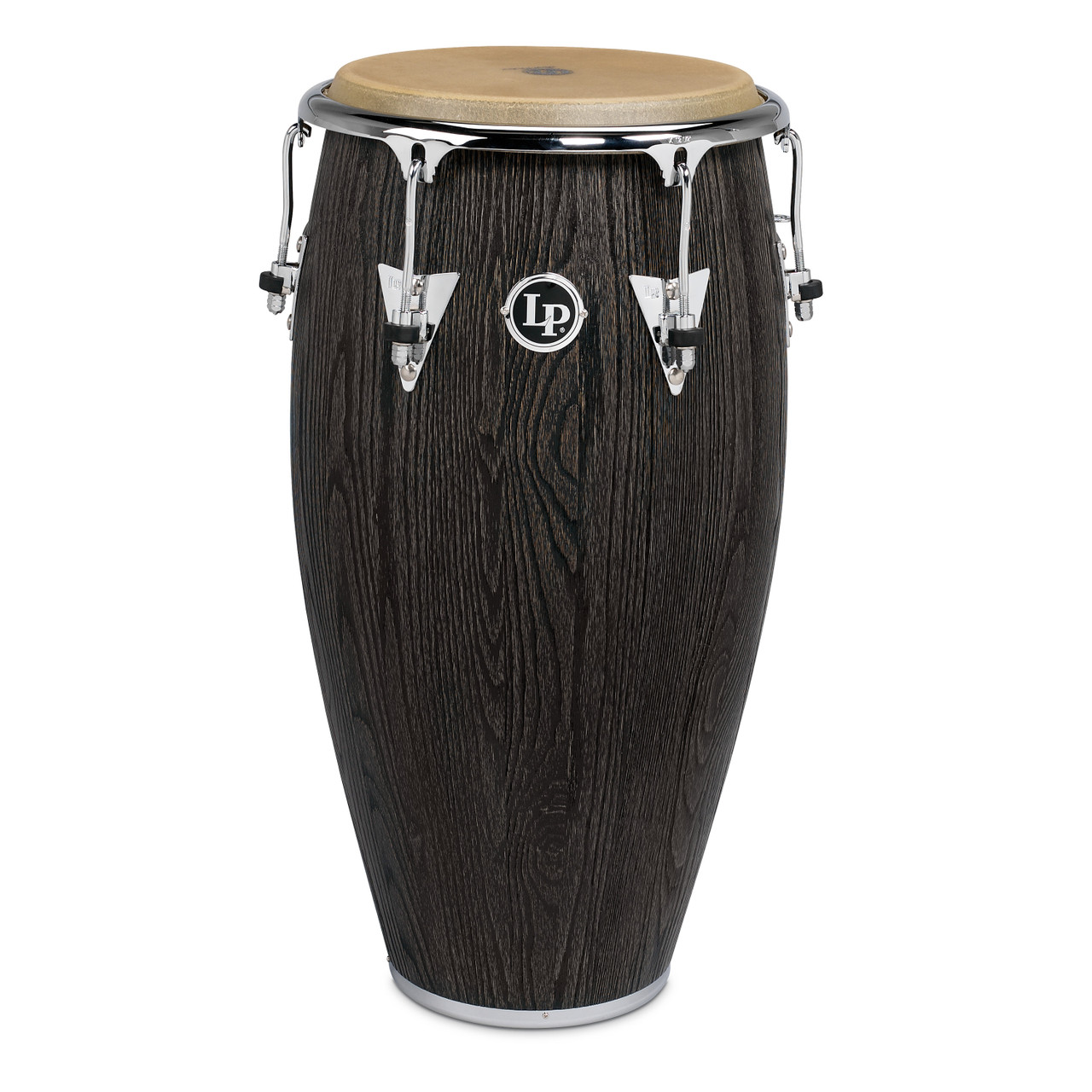 Latin Percussion LP Uptown CCII 12-1/2" Tumba - Sculpted Ash Espresso Stain with Chrome Hardware (LP1250SA) | Musician Madness