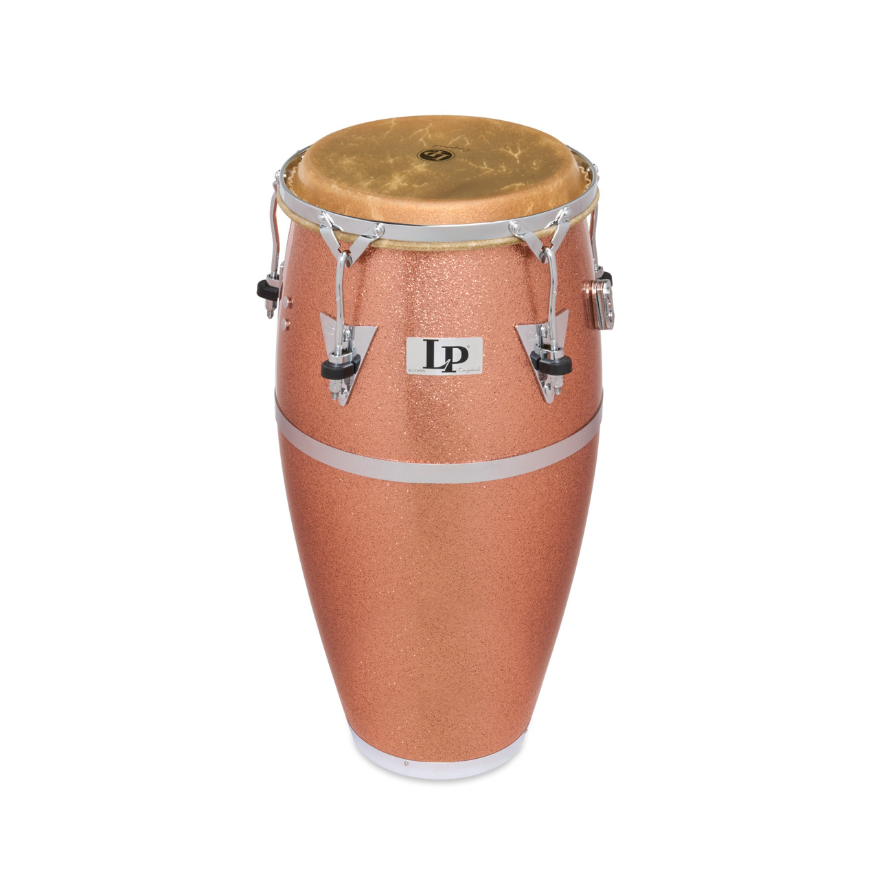 Latin Percussion LP Martin Cohen Traditional 11" Fiberglass Quinto - Champagne Sparkle with Chrome Hardware (LP222-1MC) - limited edition LP quinto available at Musician Madness.