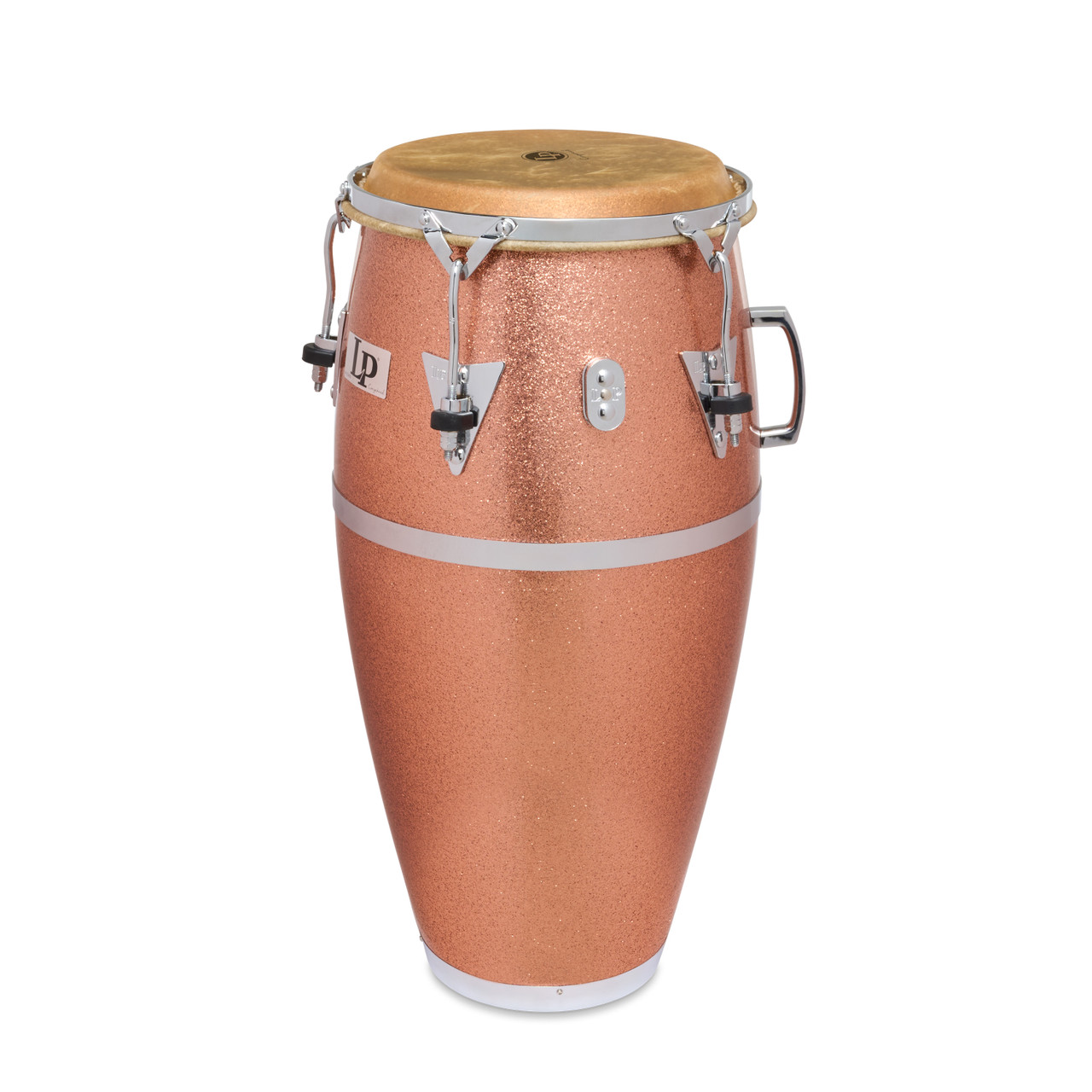 Latin Percussion LP Martin Cohen Traditional 11" Fiberglass Quinto - Champagne Sparkle with Chrome Hardware (LP222-1MC) - limited edition LP quinto available at Musician Madness.