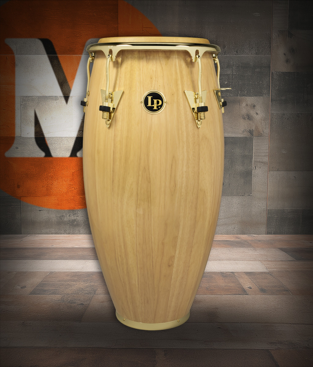Latin Percussion LP Classic CCII 11" Quinto – Oak Natural with Gold Hardware (LP522X-AW) – professional LP quinto available at Musician Madness.
