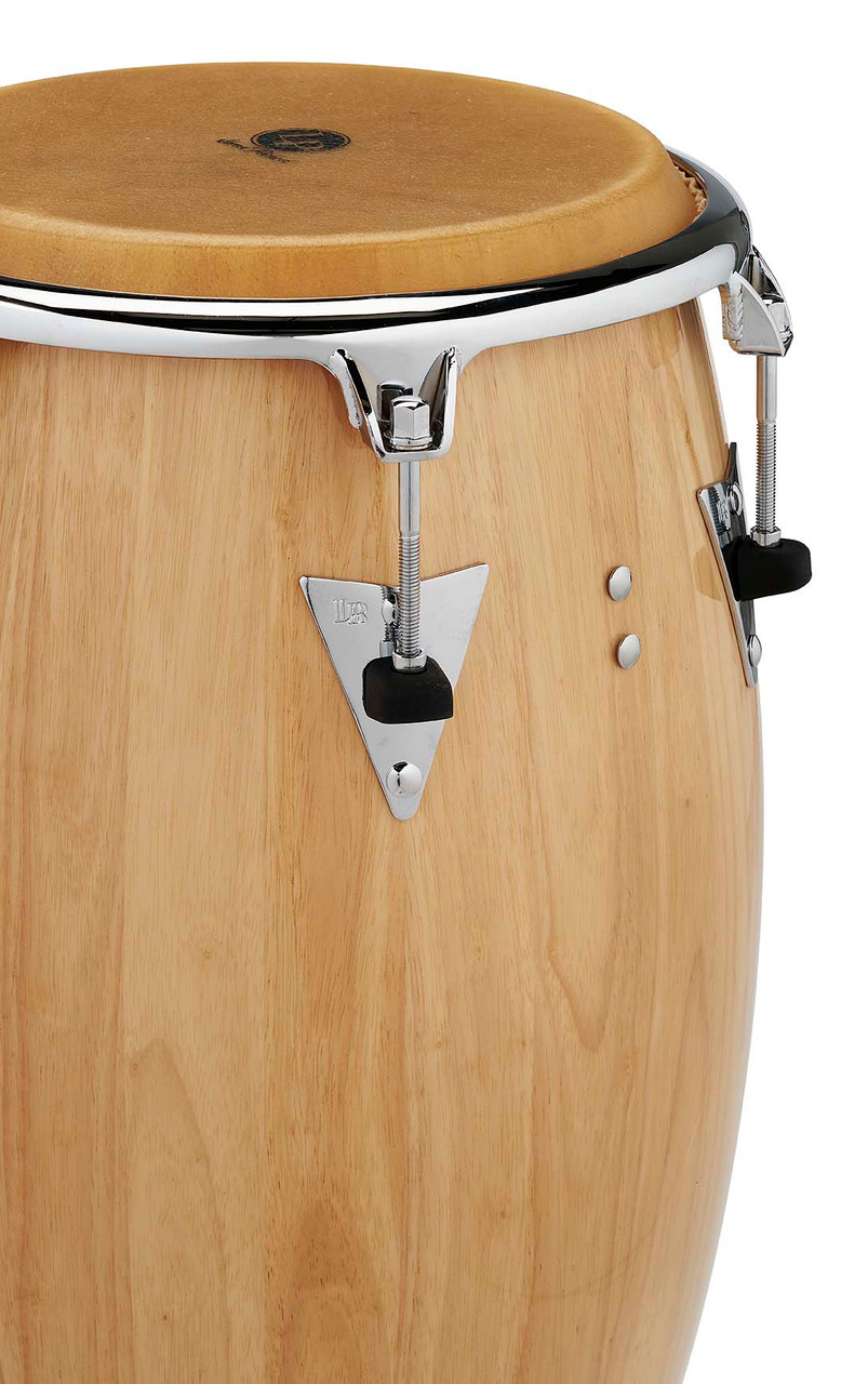 Latin Percussion LP Classic Series Top-Tuning 12-1/2" Tumba - Oak Natural with Chrome Hardware (LP552T-AWC) | Musician Madness
