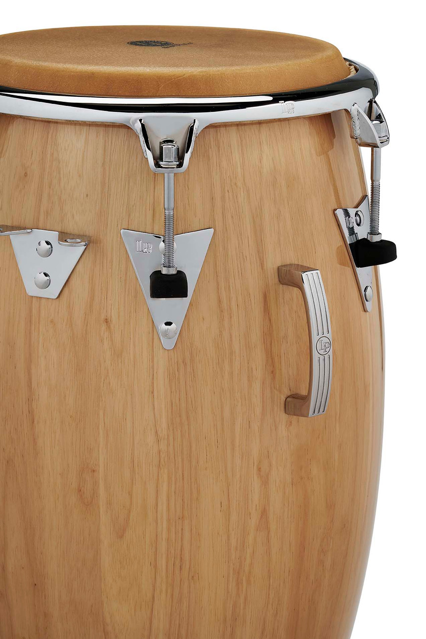 Latin Percussion LP Classic Series Top-Tuning 12-1/2" Tumba - Oak Natural with Chrome Hardware (LP552T-AWC) | Musician Madness
