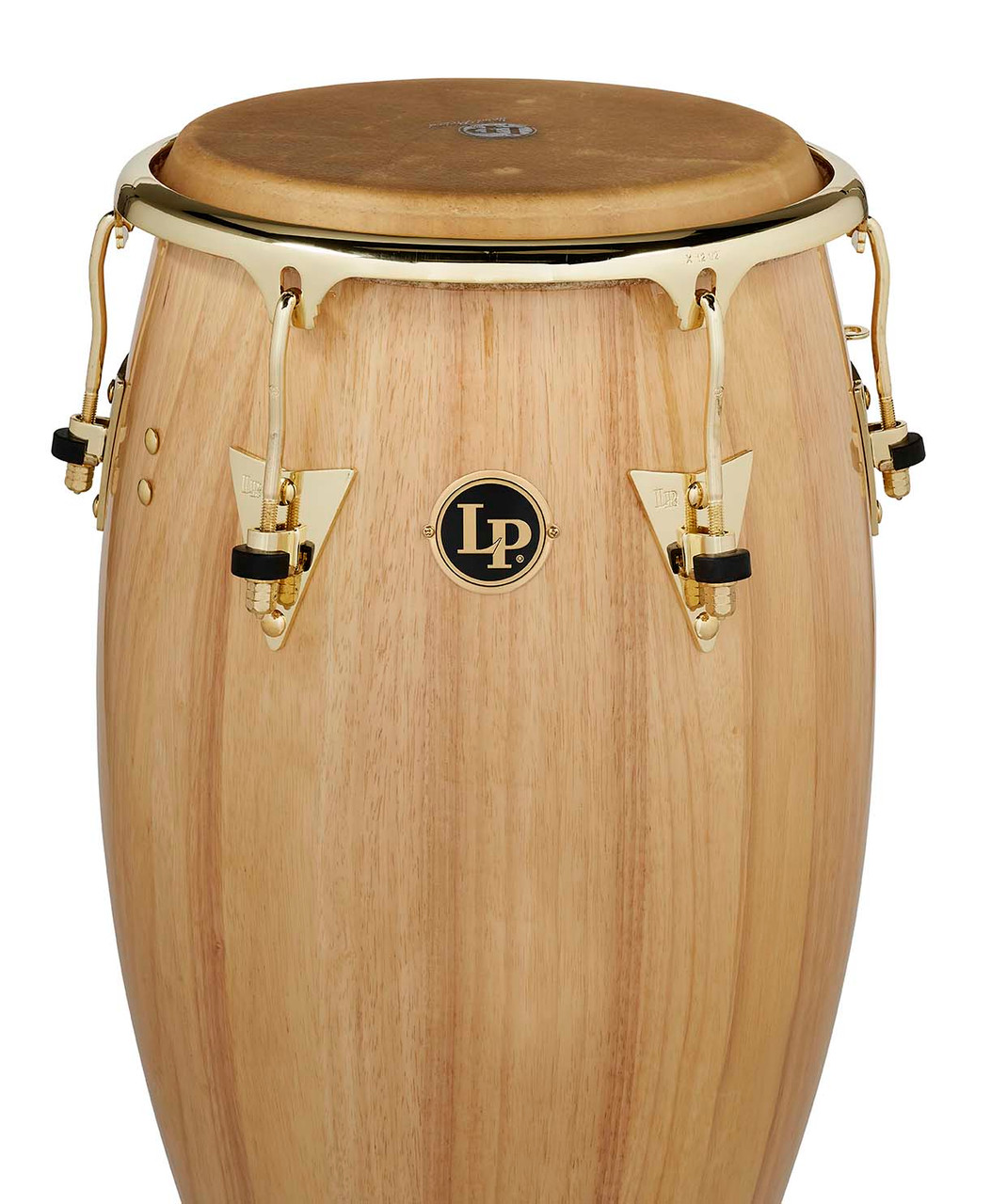 Latin Percussion LP Classic CCII 12-1/2" Tumba – Oak Natural with Gold Hardware (LP552X-AW) – premium LP tumba available at Musician Madness.