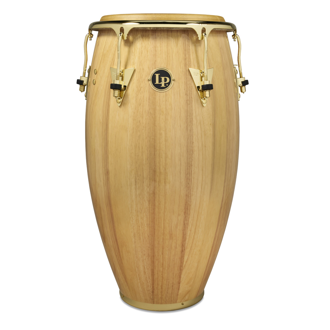 Latin Percussion LP Classic CCII 12-1/2" Tumba – Oak Natural with Gold Hardware (LP552X-AW) – premium LP tumba available at Musician Madness.