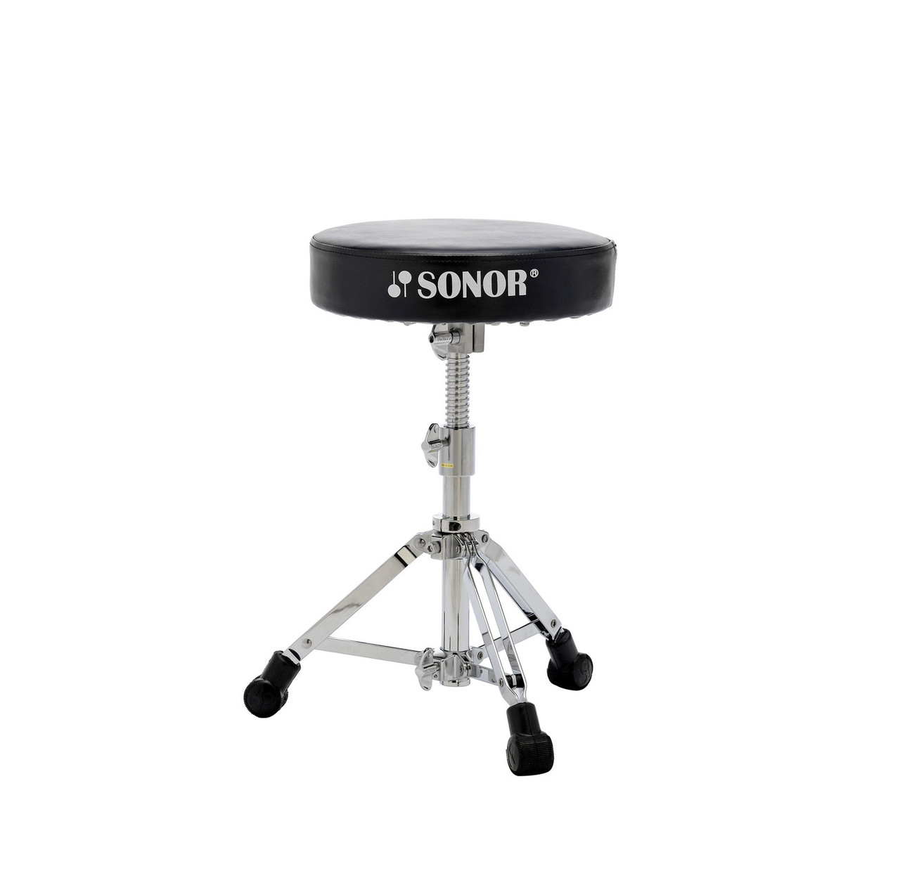 Sonor DT-2000 2000 Series Drum Throne – stable adjustable drummer seat available at Musician Madness.