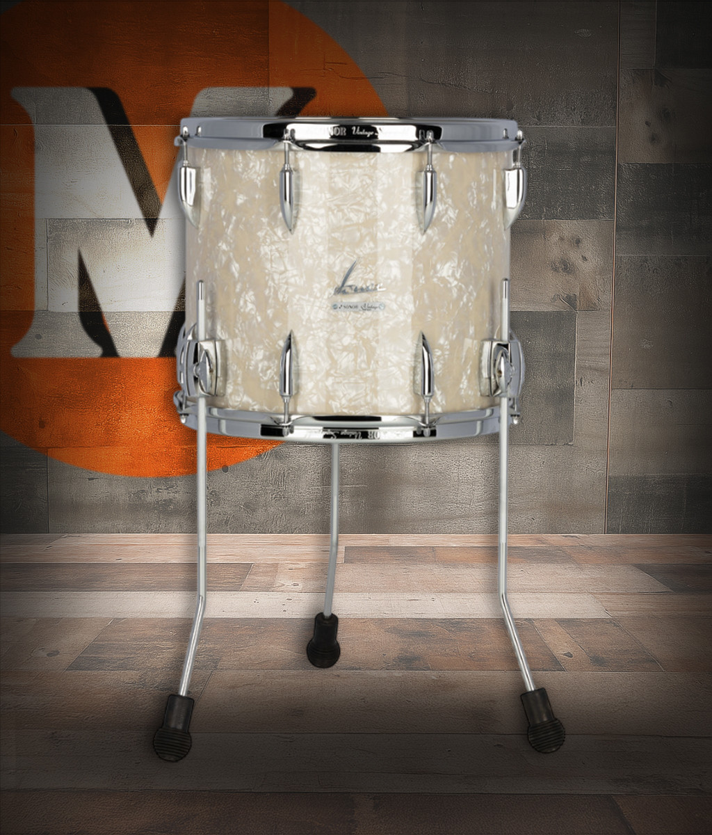 Sonor Vintage Series 14 In. x 12 In. Floor Tom - Vintage Pearl (VT-1412-FT-VPRL) | Musician Madness
