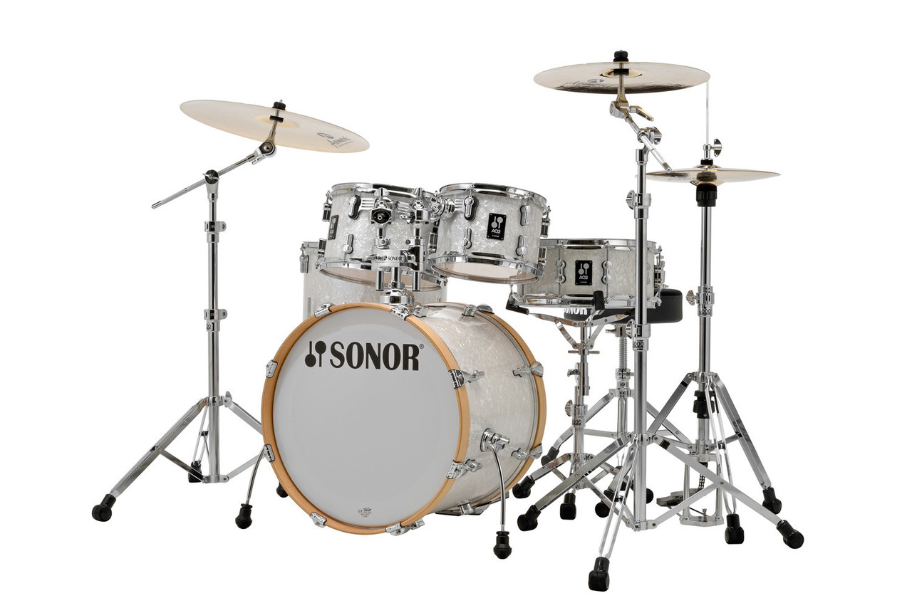 Sonor AQ2 Maple Studio 5 Piece Shell Pack - White Marine Pearl (AQ2-STUDIOWMCWHP) | Musician Madness