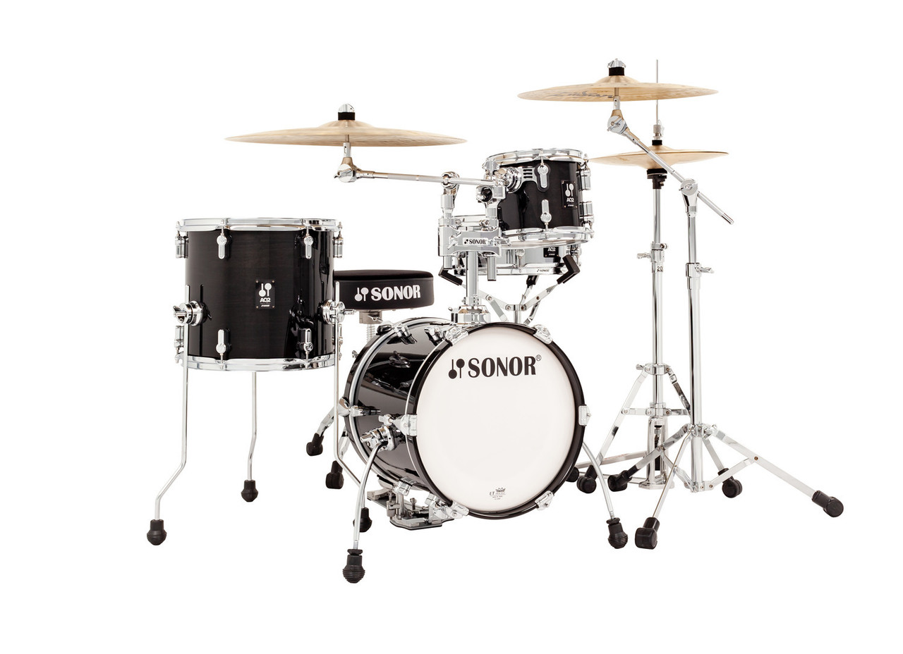 Sonor AQ2 Maple Martini 4 Piece Shell Pack - Transparent Black (AQ2-MARTINIWMCTSB) | Musician Madness