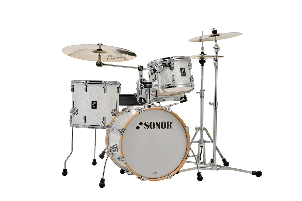 Sonor AQ2 Maple Bop Drum Set â€“ White Marine Pearl (AQ2-BOPWMCWHP) available at Musician Madness.