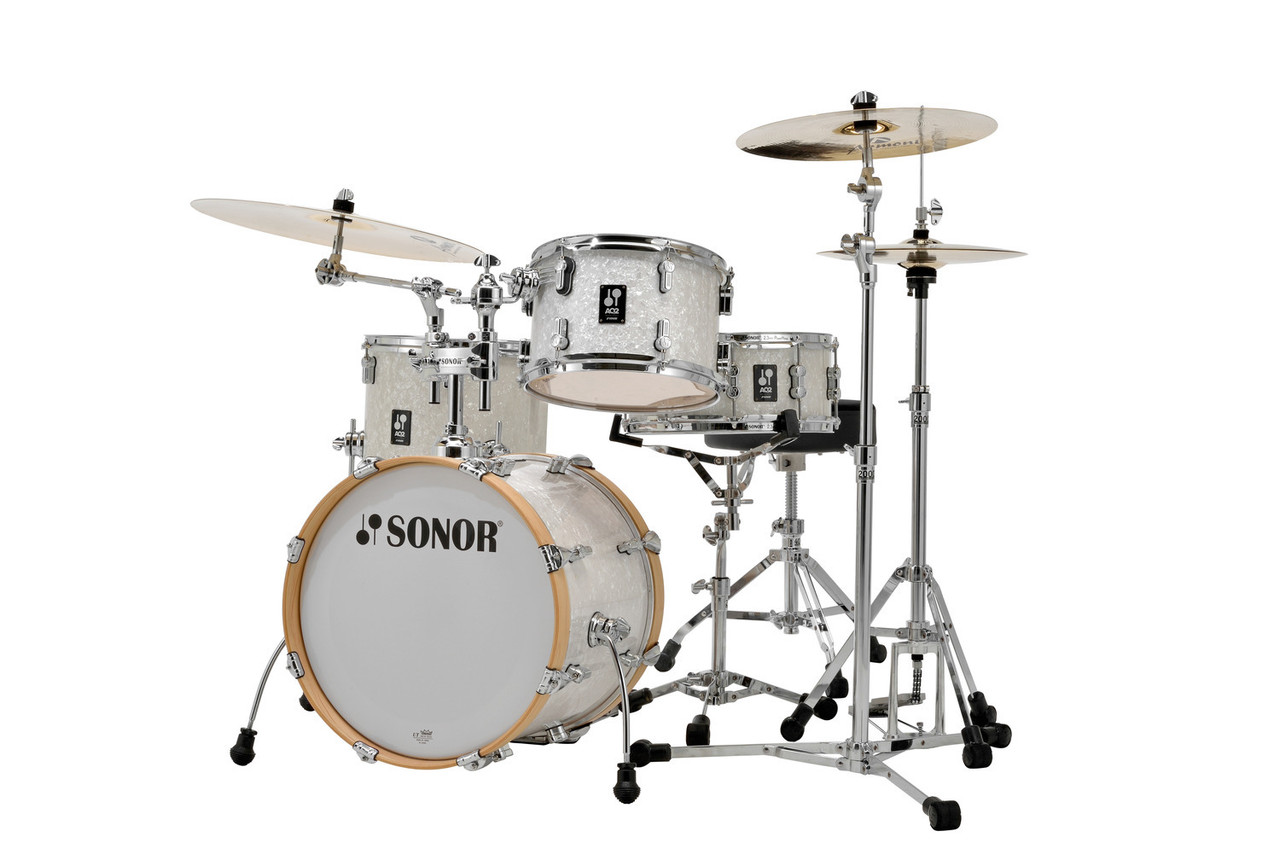 Sonor AQ2 Maple Bop Drum Set â€“ White Marine Pearl (AQ2-BOPWMCWHP) available at Musician Madness.
