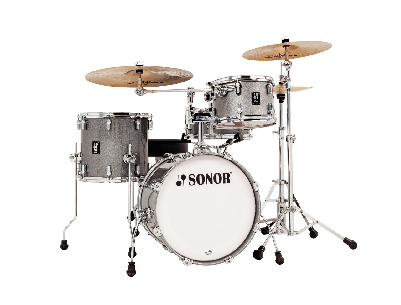 Sonor AQ2 Maple Bop Drum Set - Titanium Quartz (AQ2-BOPWMCTQZ) available at Musician Madness.