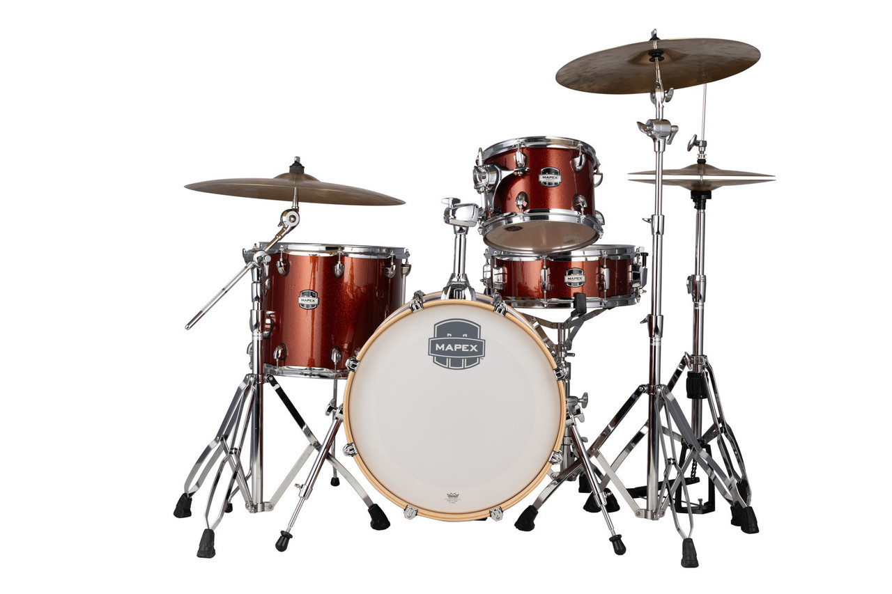 Mapex Mars Birch 4-Piece Bop Shell Pack - Blood Orange Sparkle (MA486SOR) | Musician Madness