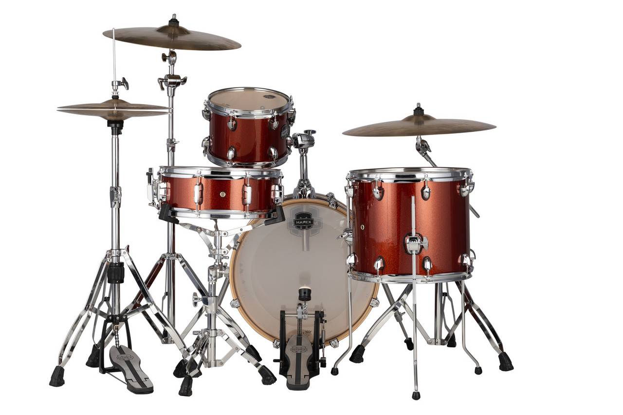 Mapex Mars Birch 4-Piece Bop Shell Pack - Blood Orange Sparkle