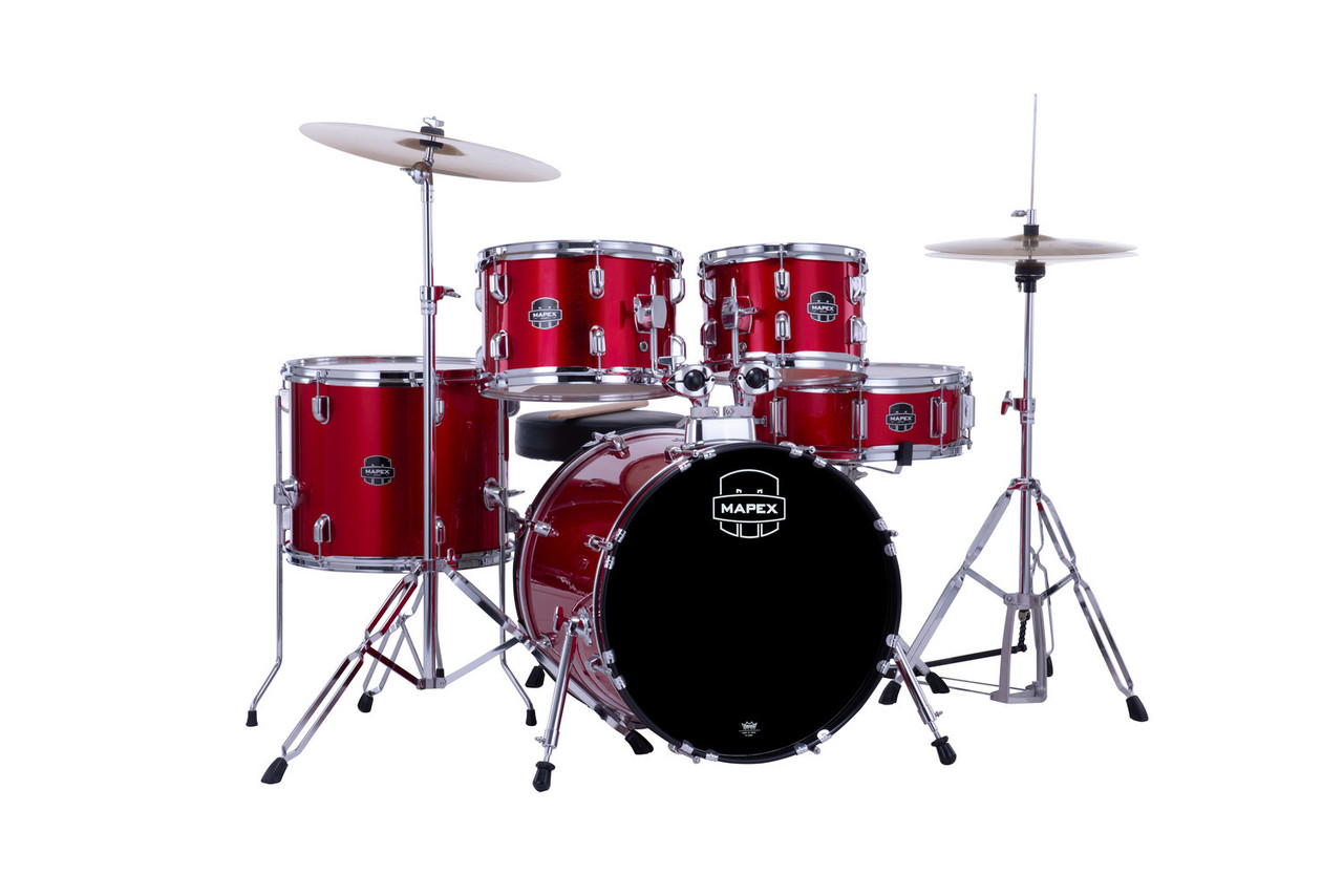 Mapex Comet 5-Piece Complete Drum Set - 18 In. Bass Drum Infra Red (CM5844FTCIR) | Musician Madness