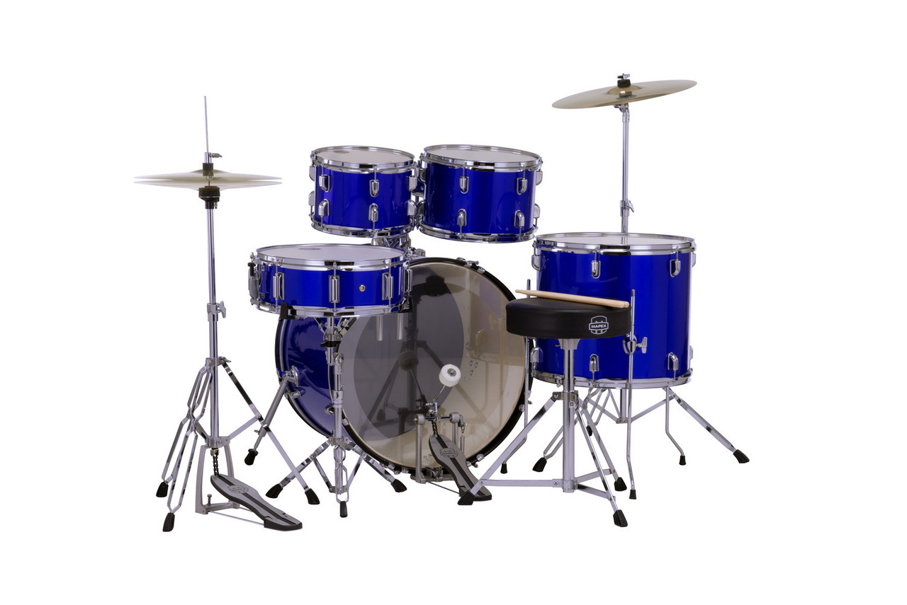 Mapex Comet 5-Piece Complete Drum Set - 22 In. Bass Drum Indigo Blue (CM5294FTCIB) | Musician Madness