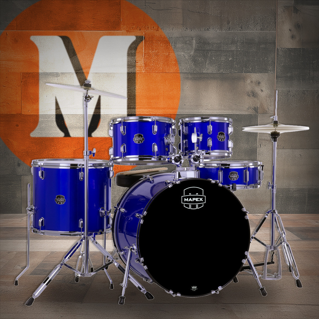 Mapex Comet 5-Piece Complete Drum Set - 22 In. Bass Drum Indigo