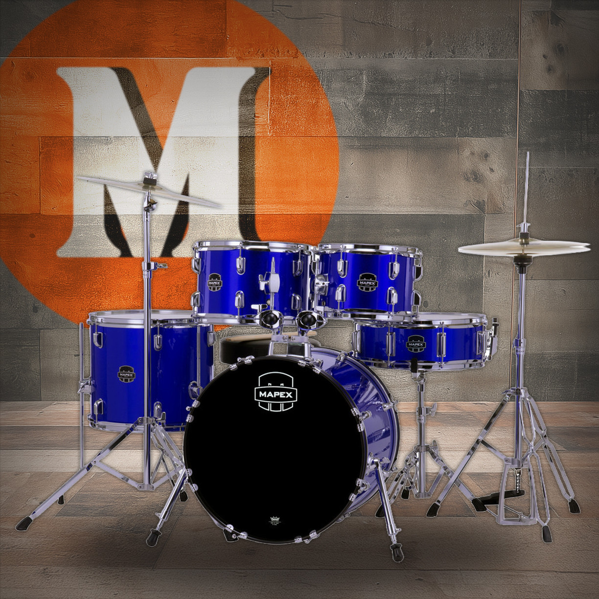 Mapex Comet 5-Piece Complete Drum Set - 18 In. Bass Drum Indigo Blue (CM5844FTCIB) | Musician Madness