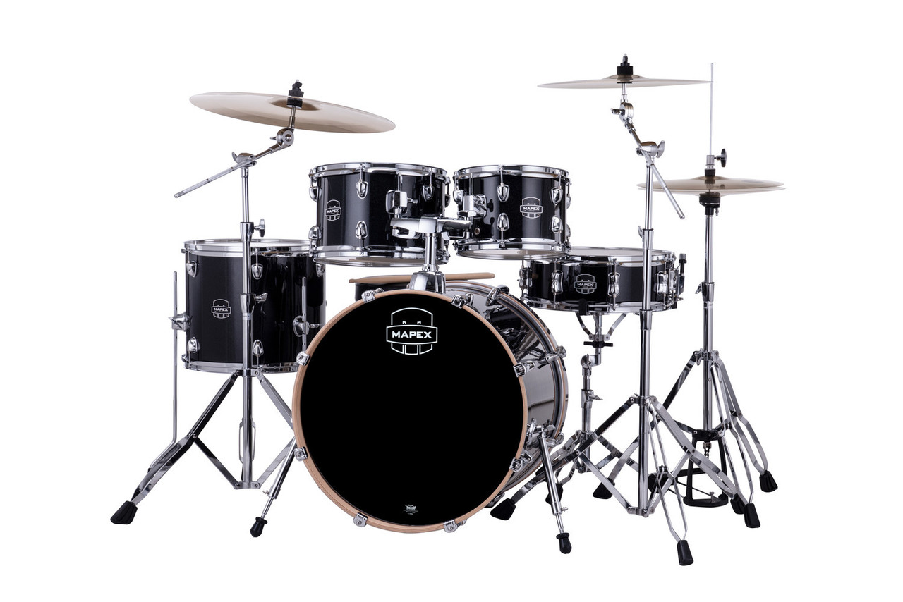 Mapex Venus 5-Piece Fusion Drum Set - Black Galaxy Sparkle (VE5045FTCVH) | Musician Madness